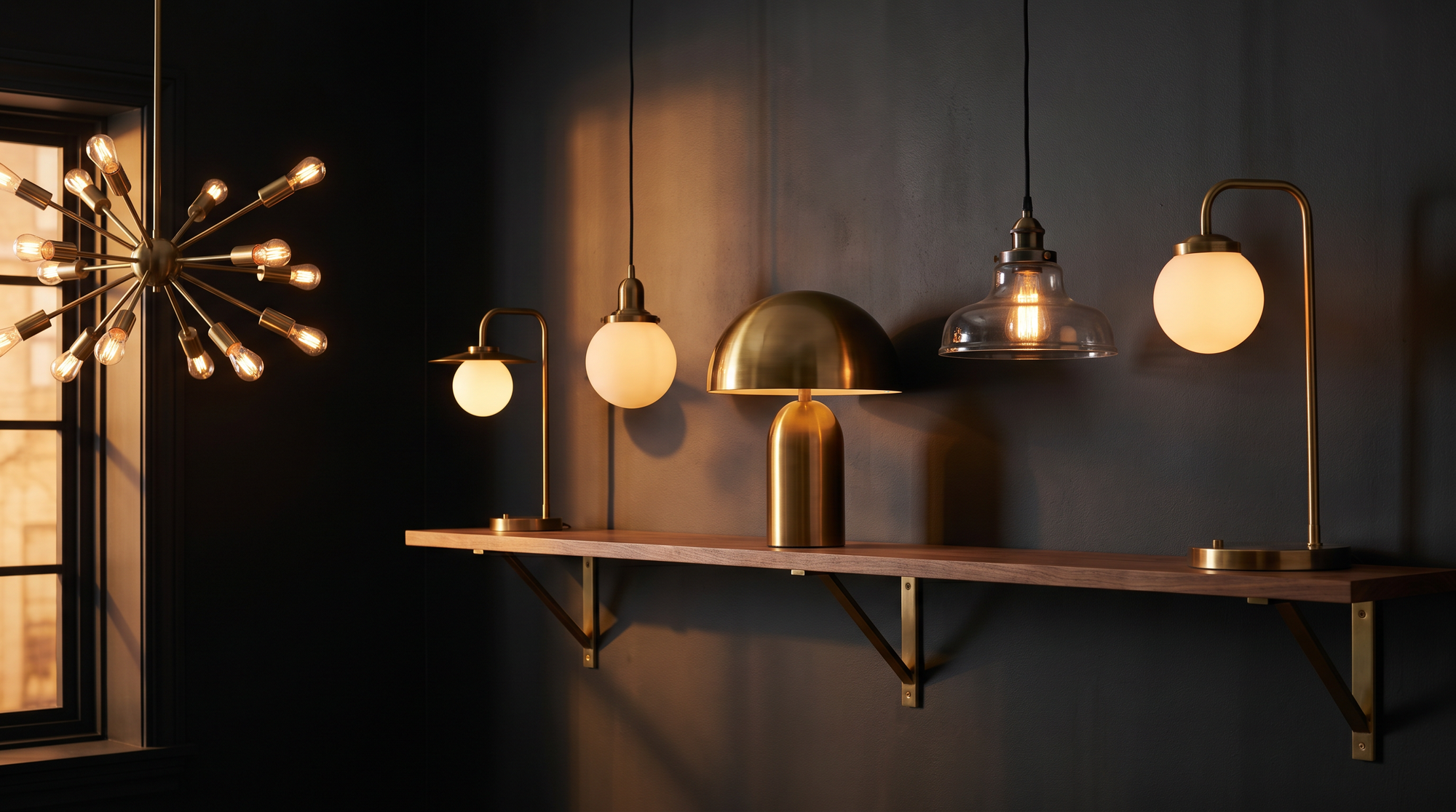 Frise de luminaires design, du Bauhaus aux annees 1970