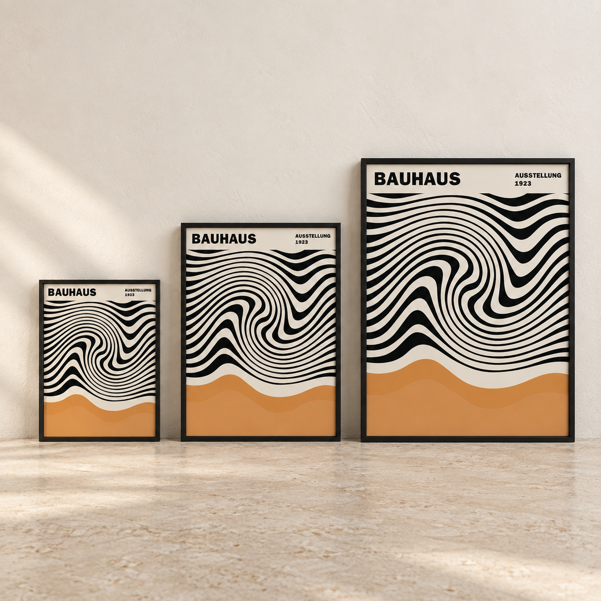 Affiche Onda Bauhaus dans les formats 30 × 40, 40 × 60 et 50 × 70 cm