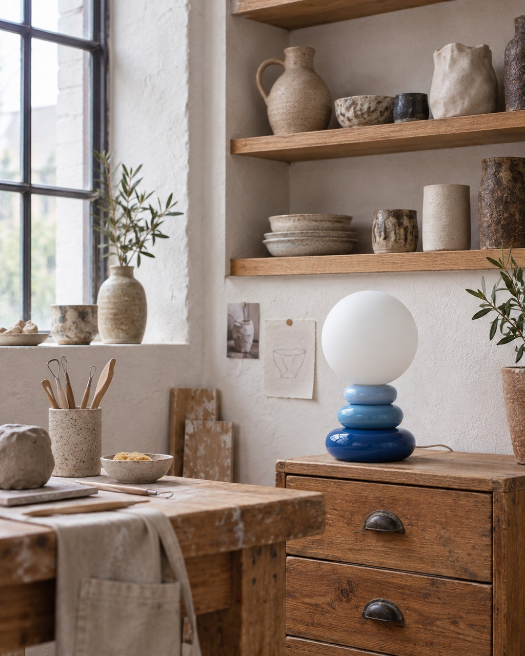 Onyx Pacific Blue — atelier céramique portrait