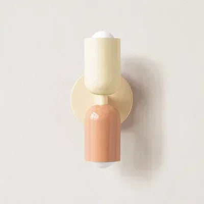 Applique Solstice Apricot Cream — métal laqué crème et abricot