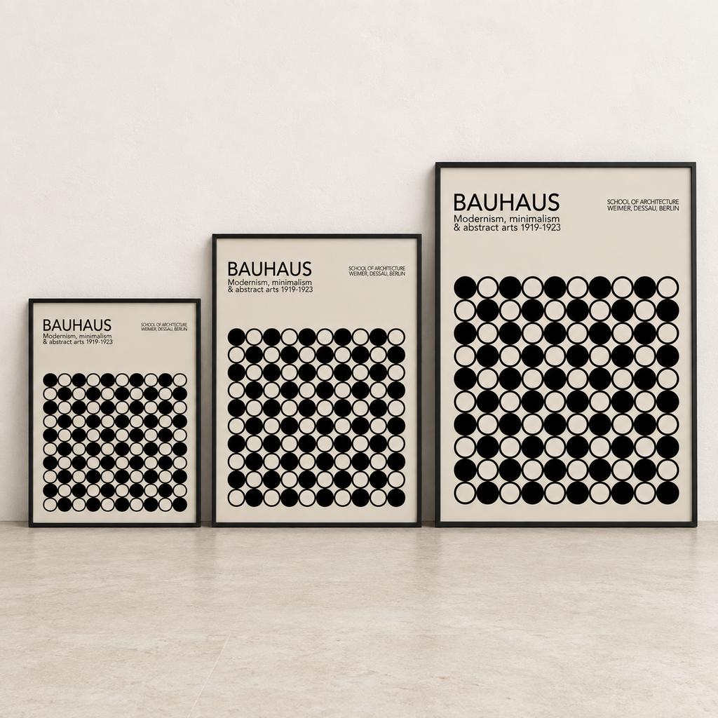 Affiche Tessera présentée dans les formats 30 × 40, 40 × 60 et 50 × 70 cm