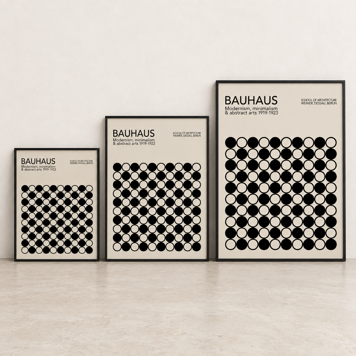 Affiche Tessera présentée dans les formats 30 × 40, 40 × 60 et 50 × 70 cm