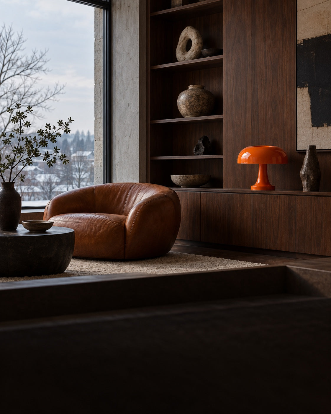 Un éclairage cosy en hiver, réglé sur l’heure