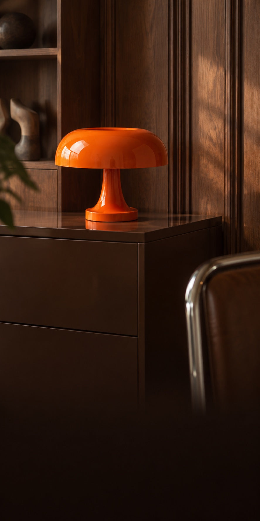 La lampe vintage des années 70, formes et matières